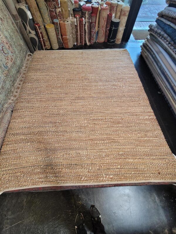 8' 00" x 10' 00" Hemp And Leather- India