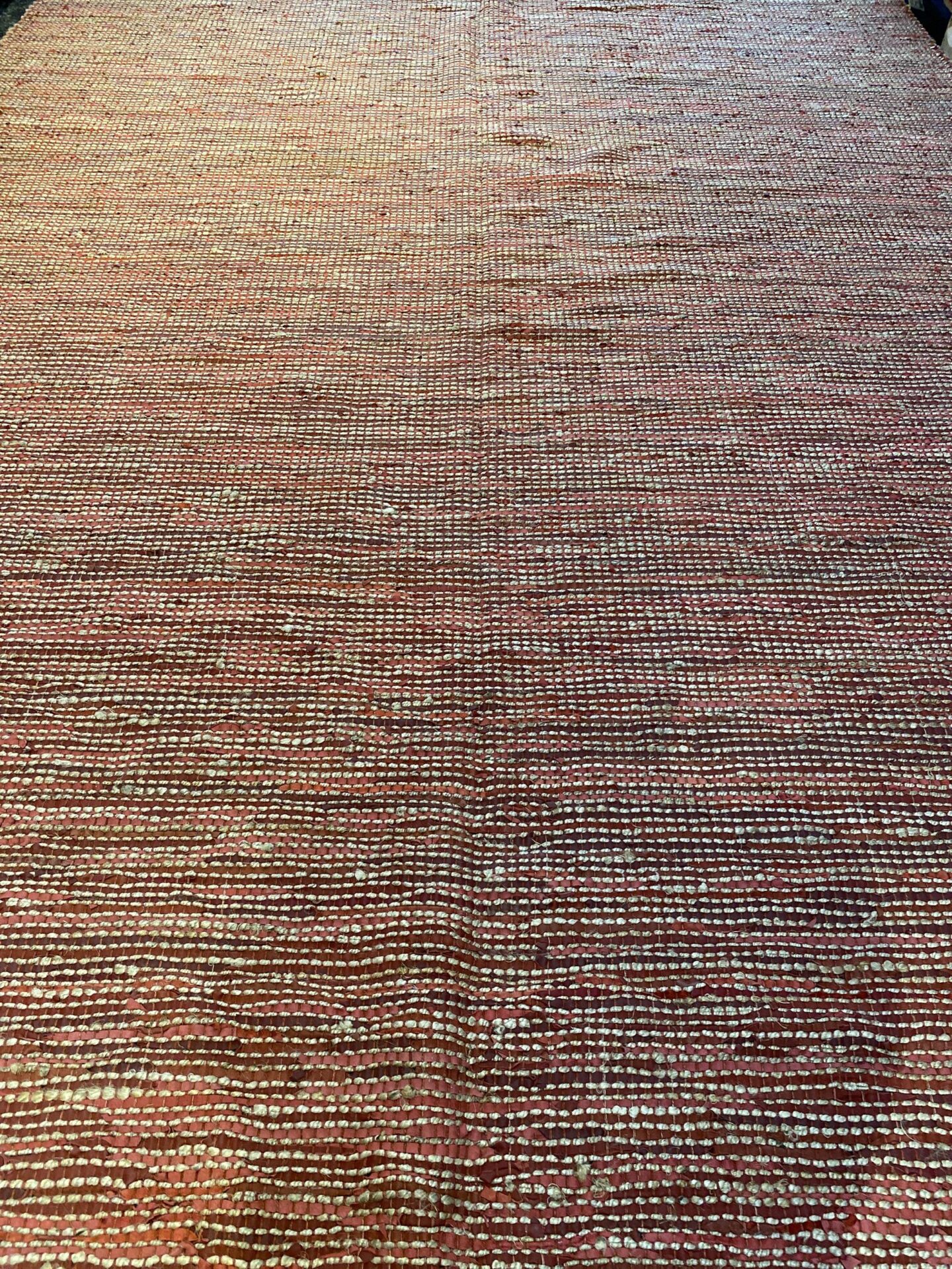 9' 00" x 12' 00" Hemp And Leather- India