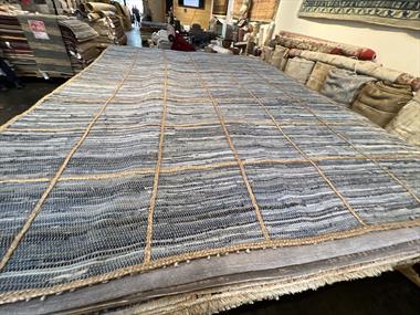 9' 00" x 12' 00" Hemp And Leather- India