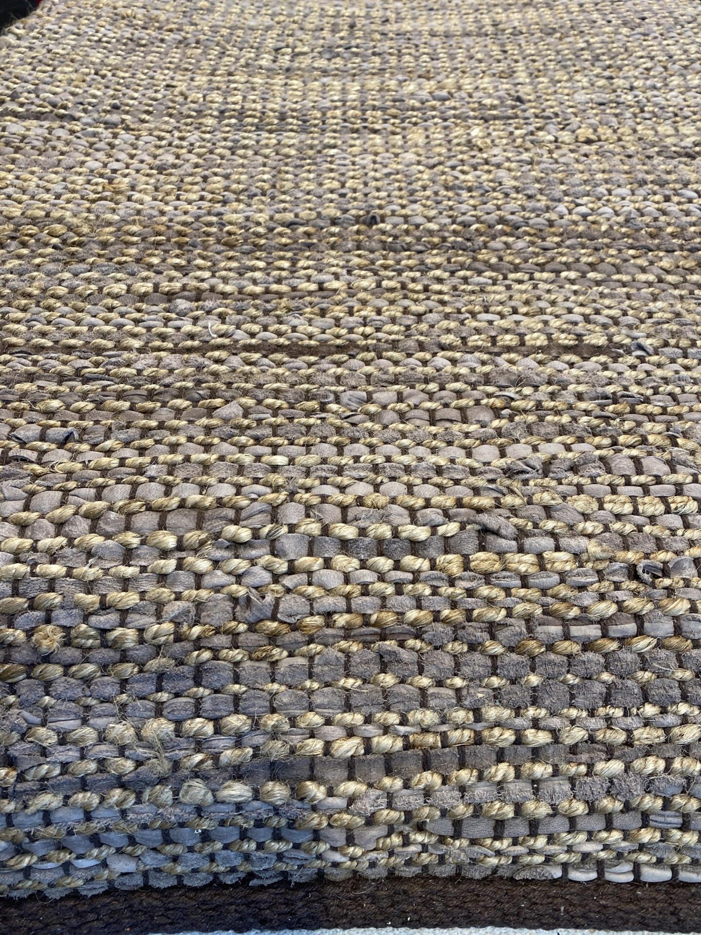 2' 00" x 5' 00" Hemp And Leather- India