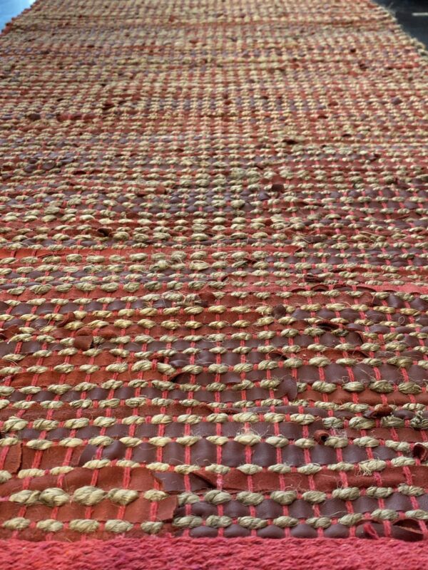 2' 00" x 5' 00" Hemp And Leather- India