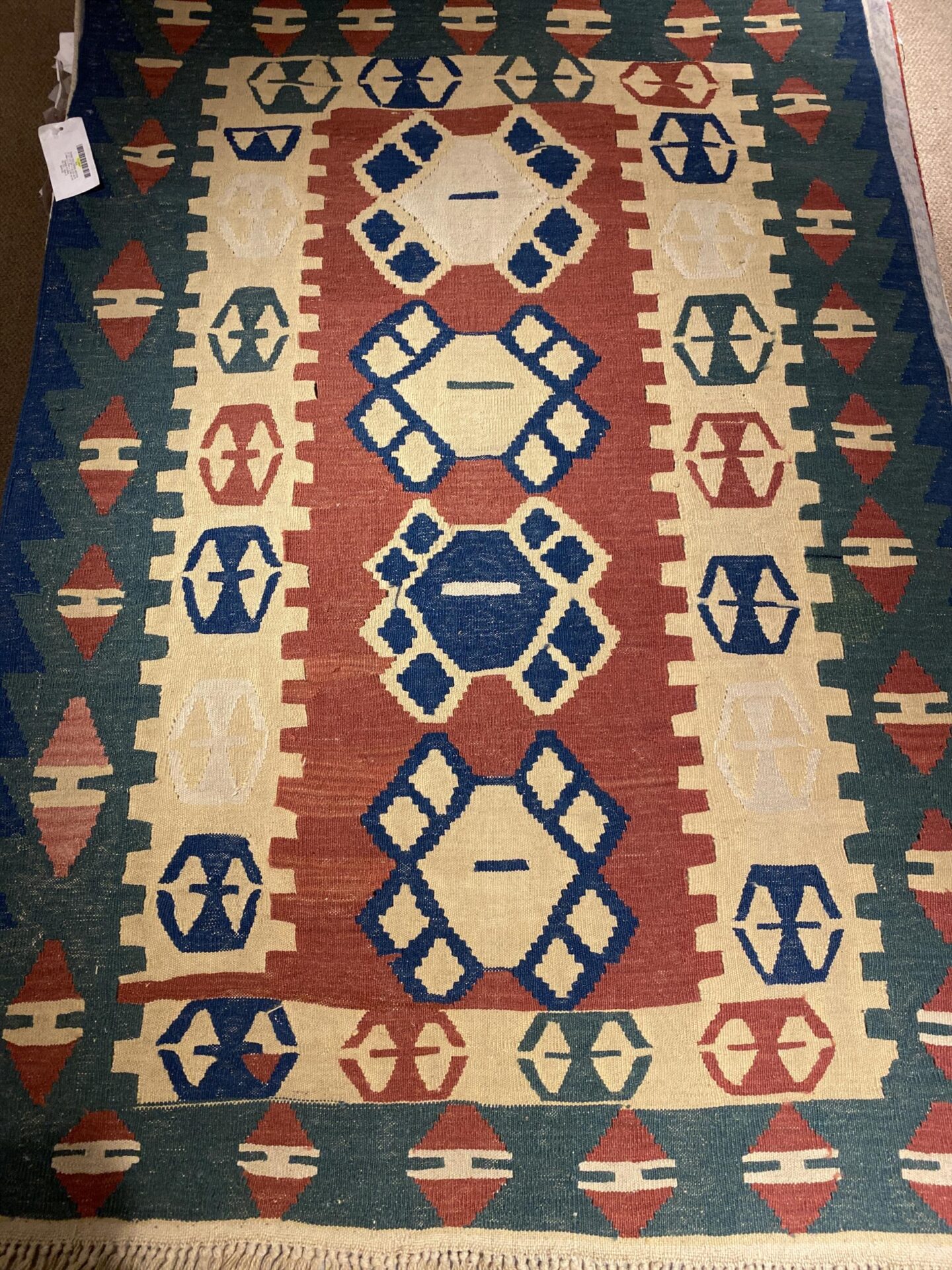 3' 11" x 5' 09" Turkish Rug - Killim Design