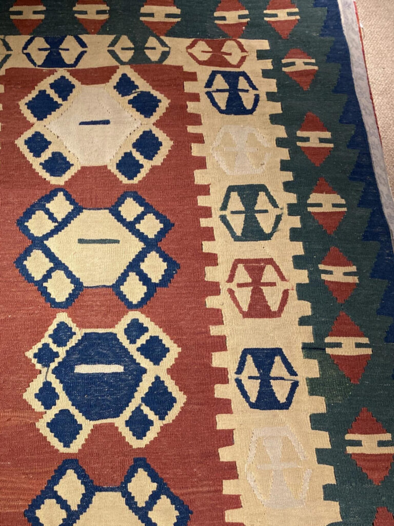 3' 11" x 5' 09" Turkish Rug - Killim Design