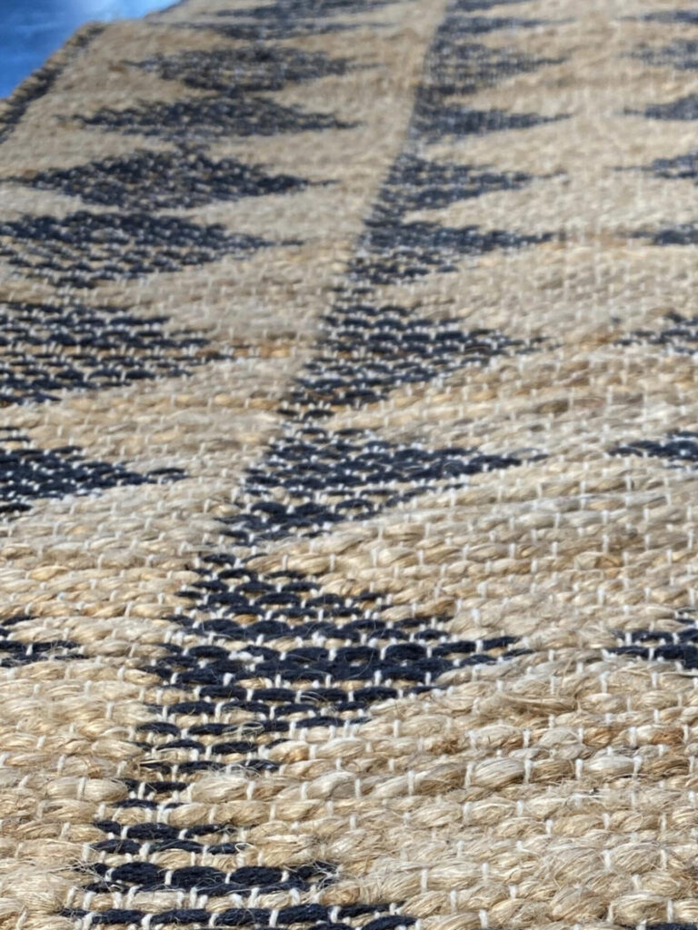 2' 00" x 5' 00" VT31 Design - Hemp And Leather