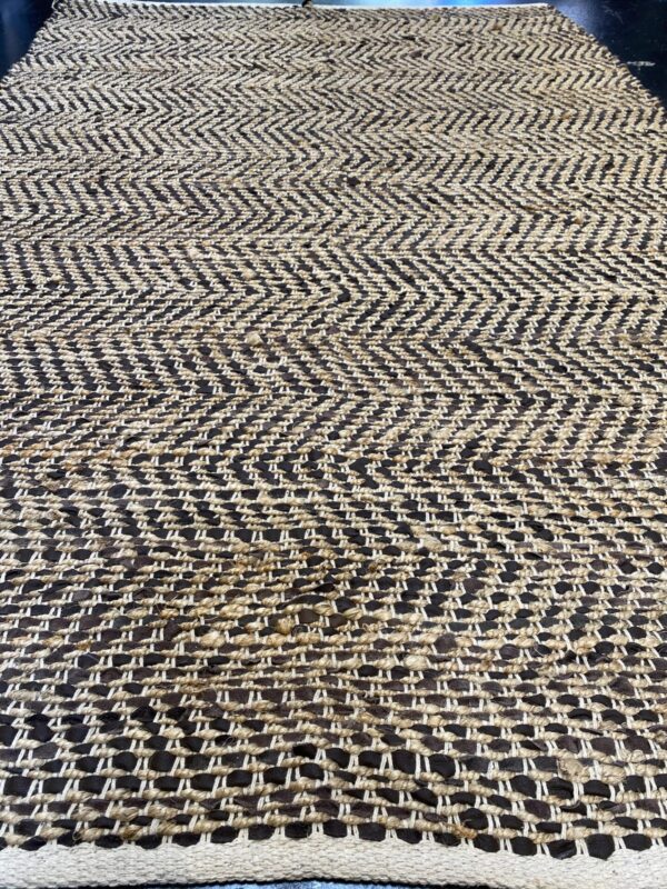4' 00" x 6' 00" Hemp And Leather- India