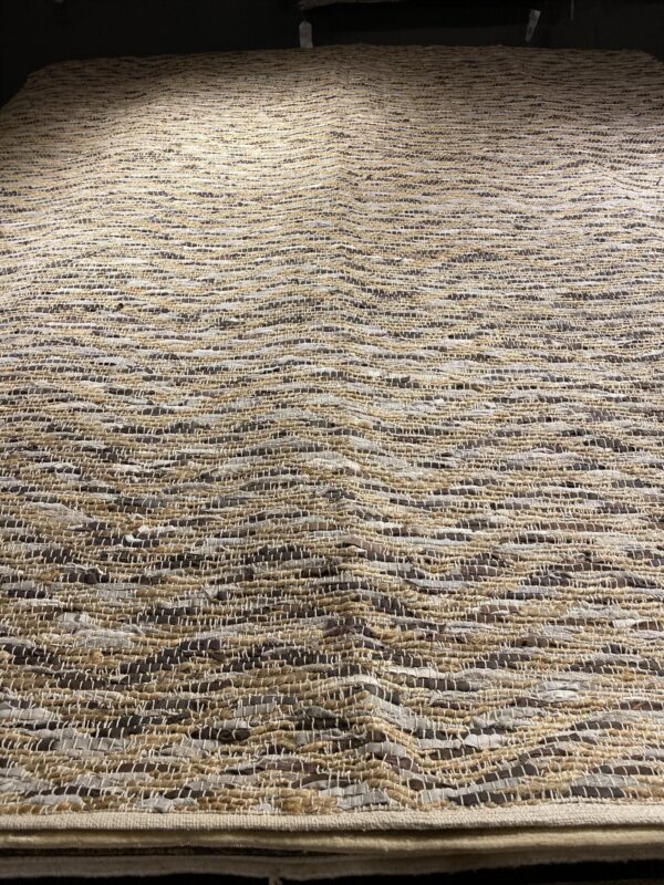 8' 00" x 10' 00" Hemp And Leather-
