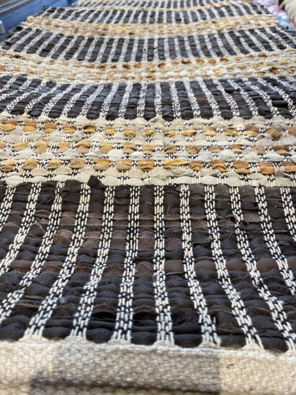 2' 00" x 5' 00" India- Hemp And Leather