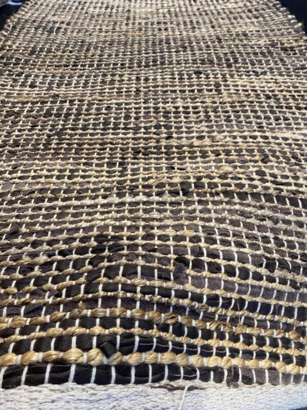 2' 00" x 5' 00" Hemp And Leather- India
