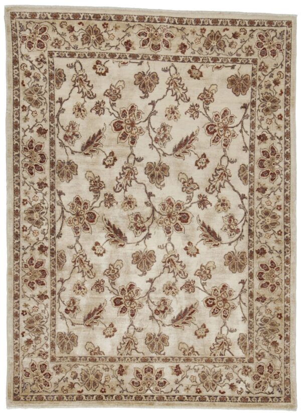 5' 01" x 7' 00" Wool & Silk- Pakistan