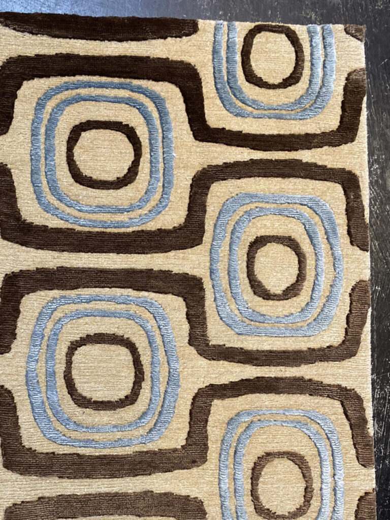 2' 00" x 3' 00" Wool & Silk Material - Tibetan Design