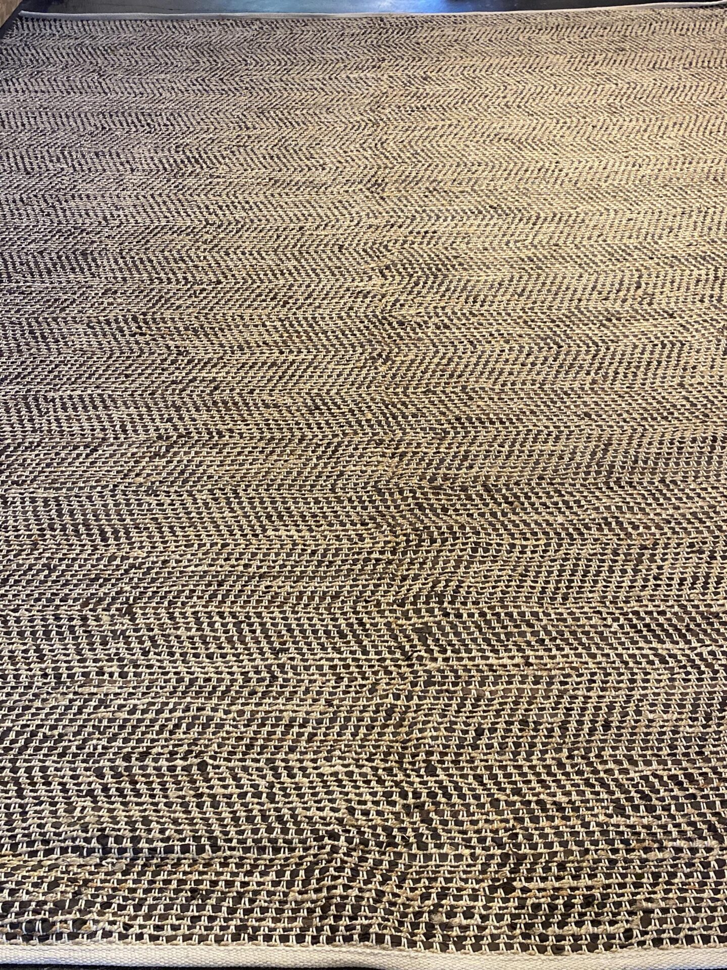 9' 00" x 12' 00" Hemp And Leather- India
