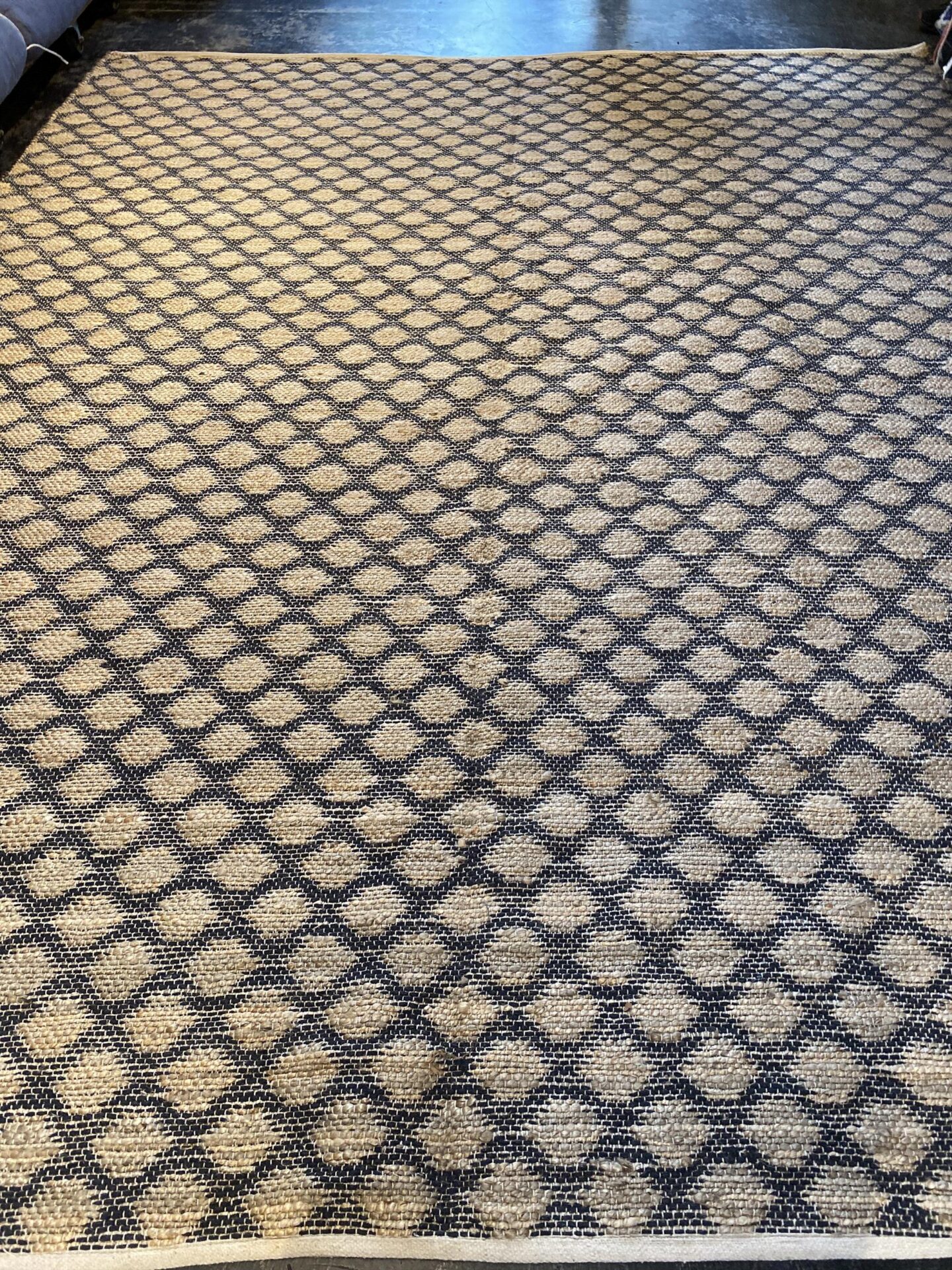 9' 00" x 12' 00" Hemp And Leather- India