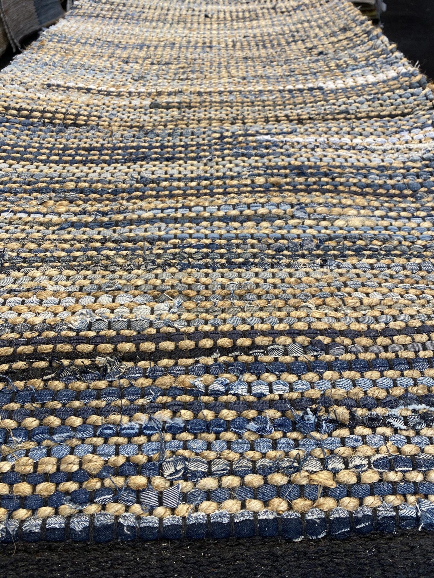2' 00" x 5' 00" Hemp And Leather- India