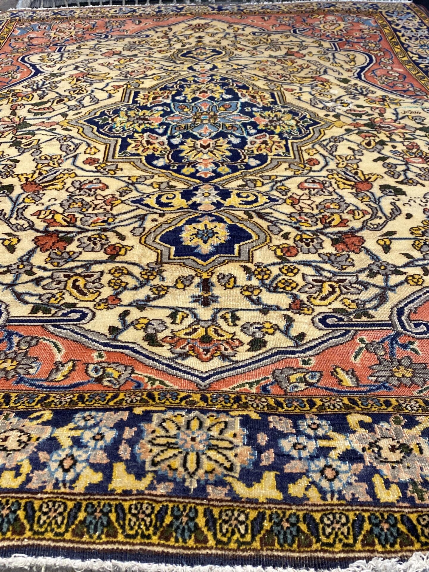 4' 09" x 6' 07" Wool & Silk- Iran