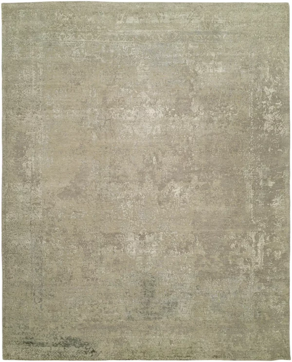 3' 01" x 4' 11" Wool And Viscose Rug From India
