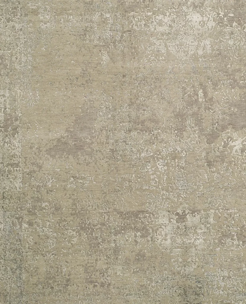 3' 01" x 4' 11" Wool And Viscose Rug From India