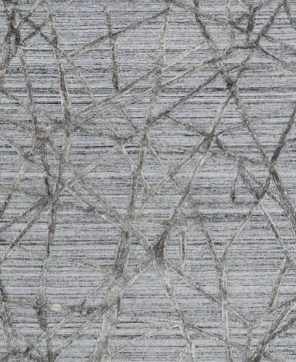 3' 06" x 5' 05" Wool And Viscose Rug From India - Image 2