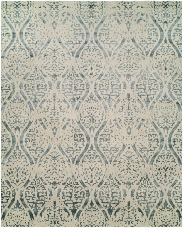 3' 05" x 5' 07" Wool And Viscose Rug From India