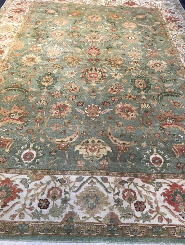 8' 11" x 12' 01" Wool Rectangle Rug- 4340 - Image 2