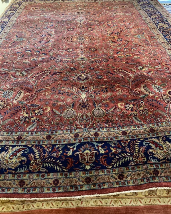 8' 11" x 11' 09" Wool Rectangle Rug- 4341 - Image 2