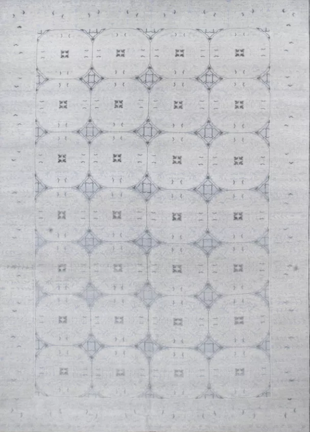 8' 08" x 12' 05" Wool & Silk Rug- 4879
