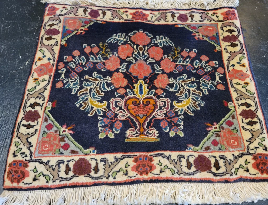 1' 08" x 1' 11" Wool Rug- 4960