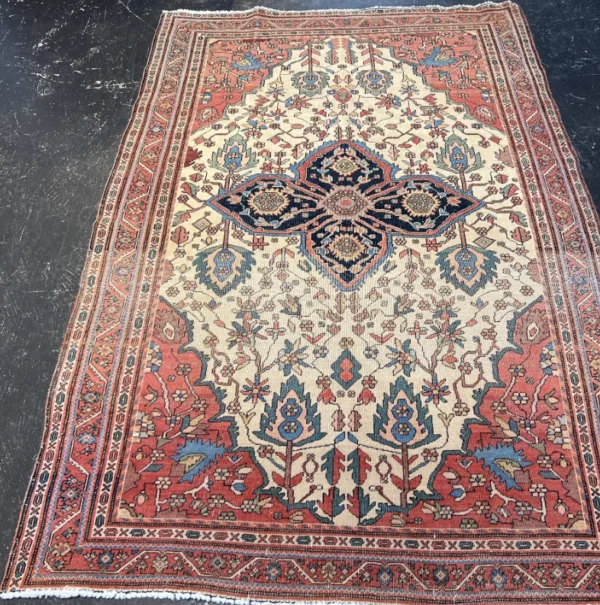 4' 03" x 6' 10" Wool Persian Rug- 4992 - Image 2