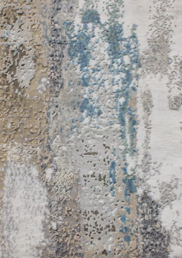 2' 00" x 2' 11" Wool & Silk Tibetan Rug- 5051 - Image 2