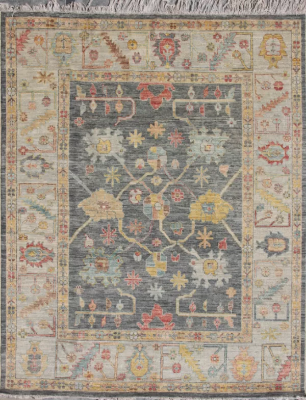 8' 03" x 9' 10" Wool Oushak Rug- 5087 - Image 2