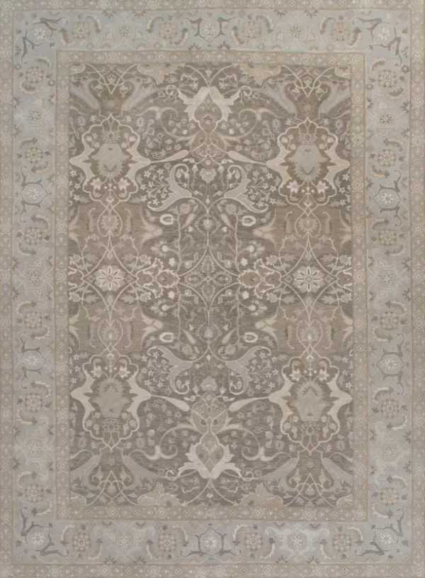 8' 09" x 11' 11" Wool & Silk Rug- 5272 - Image 2