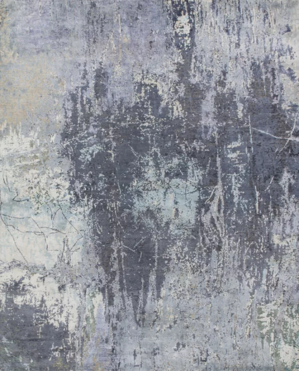 8' 00" x 9' 10" Wool & Silk Rug- 5450 - Image 2