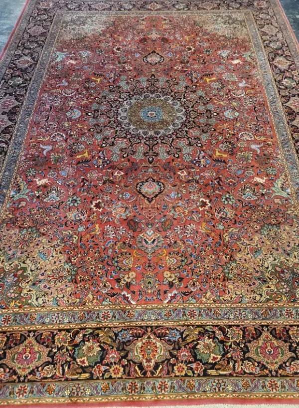 6' 10" x 9' 02" Vintage Persian Rug- 5463 - Image 2