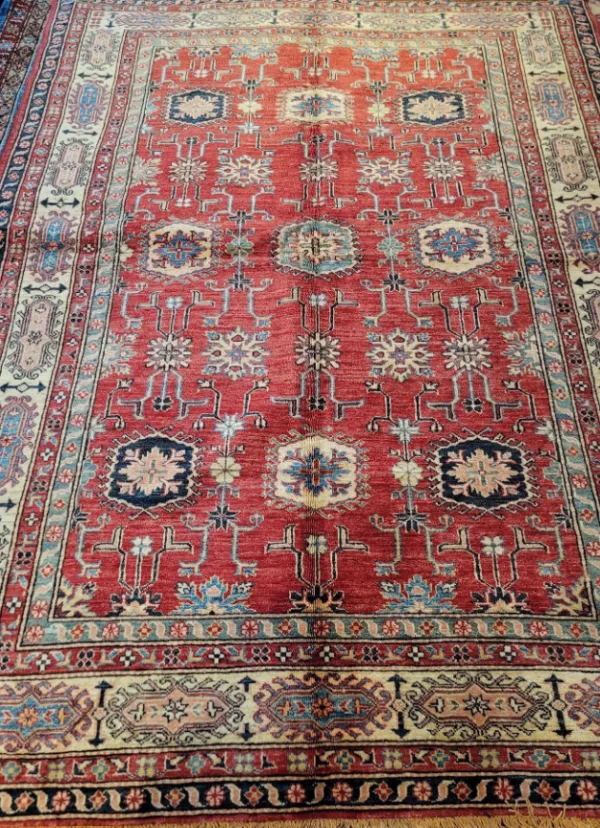5' 10" x 7' 09" Wool Kazak Rug- 6359 - Image 2