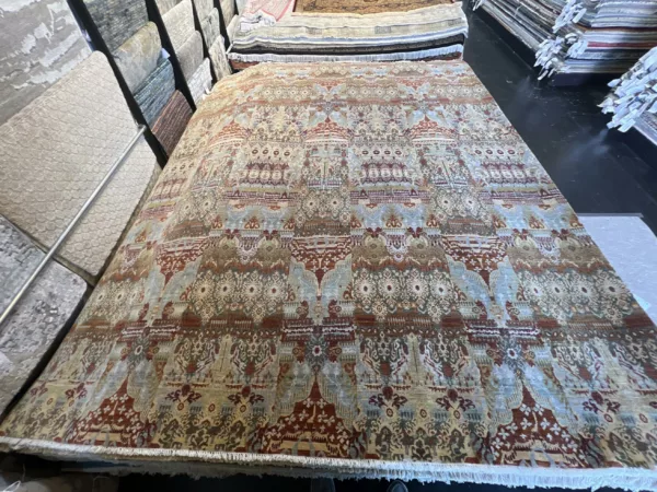 7' 11" x 9' 08" Wool Ikat Rug- 5631