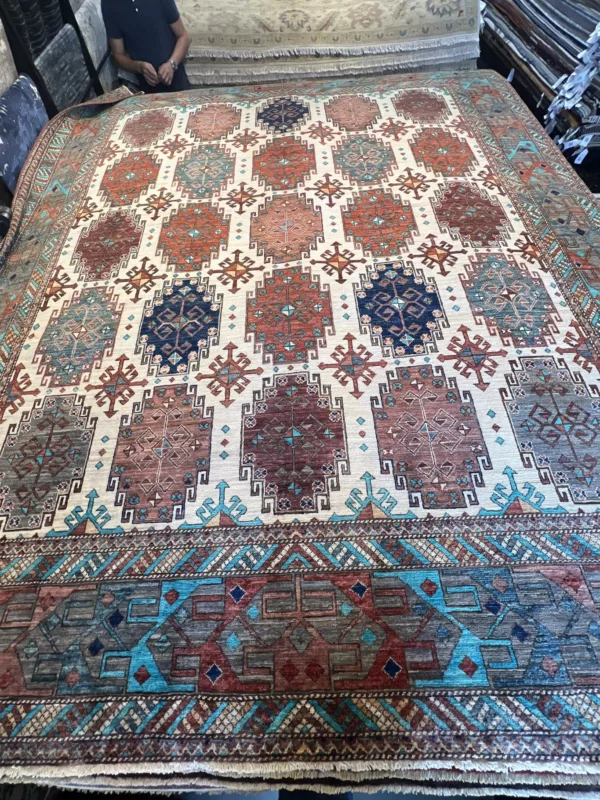 8' 03" x 10' 01" Aryana Design Pakistani Rug
