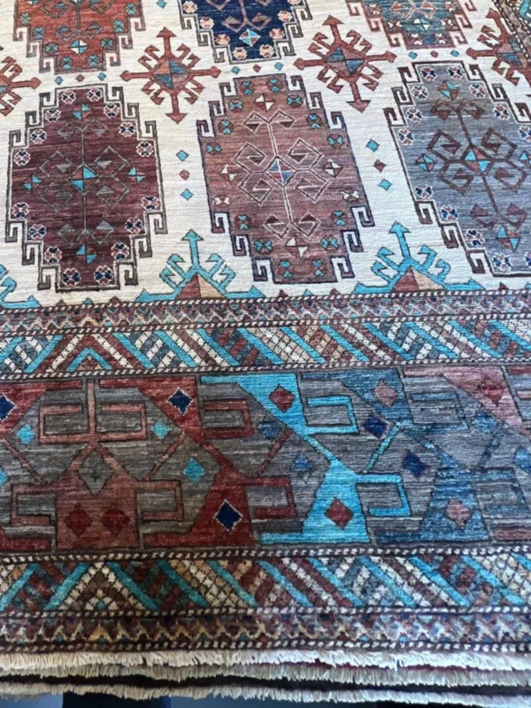 8' 03" x 10' 01" Aryana Design Pakistani Rug - Image 2