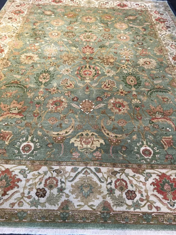 8' 11" x 12' 01" Wool Rectangle Rug- 4340
