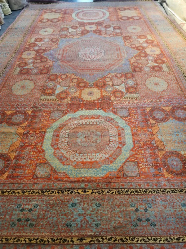 11' 08" x 19' 00" Mamlok Design Afghan Rug
