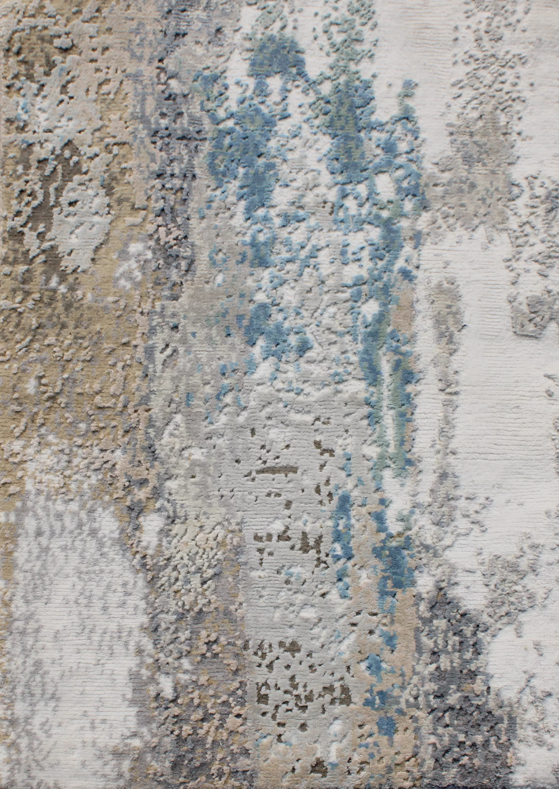 2' 00" x 2' 11" Wool & Silk Tibetan Rug- 5051