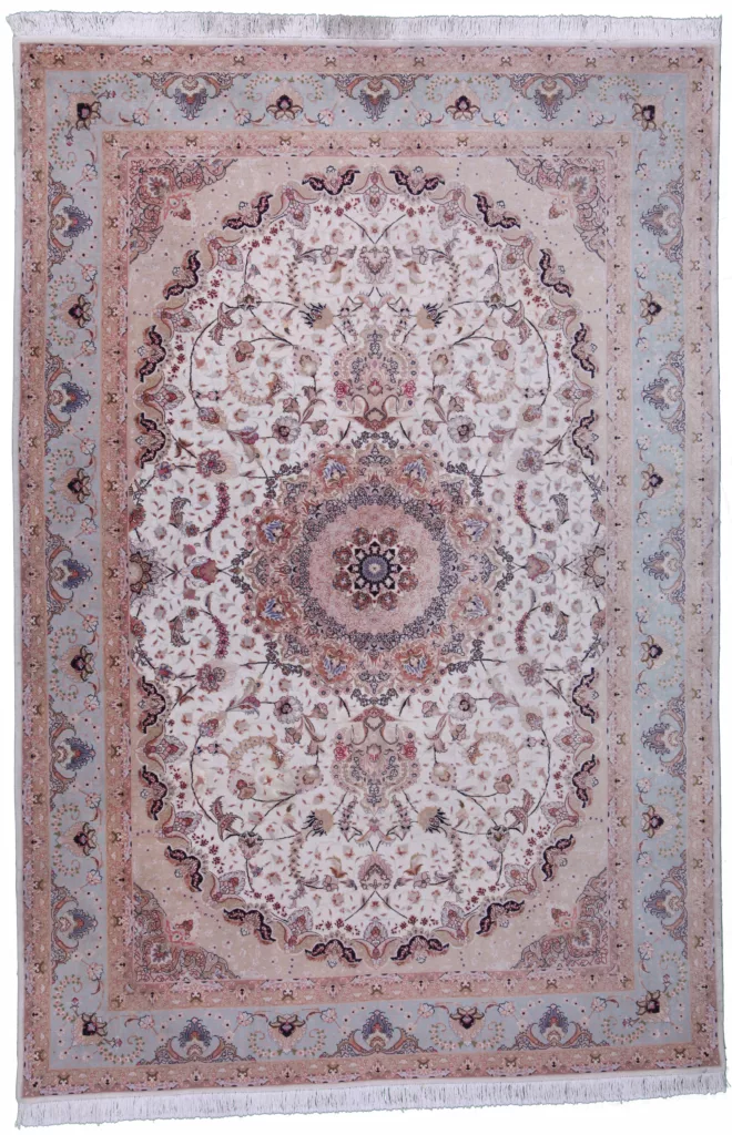 6' 09" x 9' 10" Wool & Silk Rug- 5431