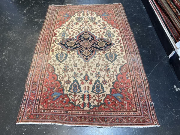 4' 03" x 6' 10" Wool Persian Rug- 4992