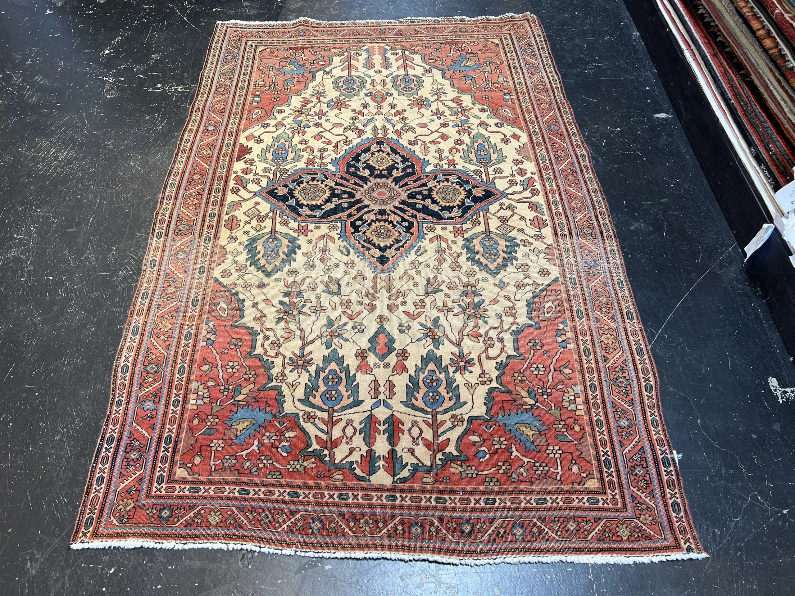 4' 03" x 6' 10" Wool Persian Rug- 4992
