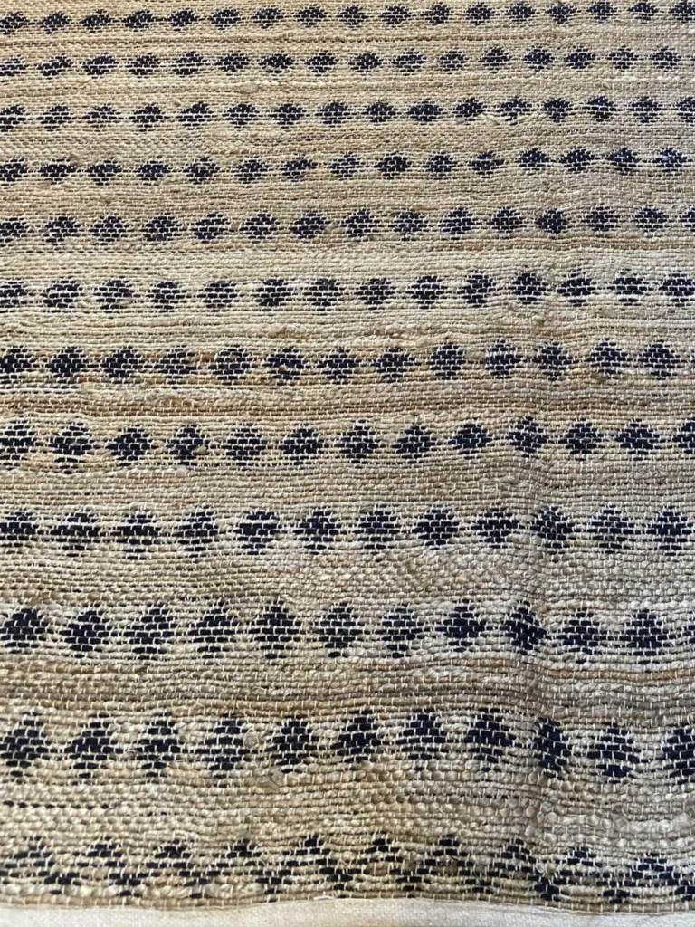 9' 00" x 12' 00" Hemp And Leather Rug