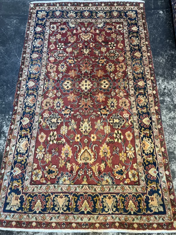 4' 00" x 6' 11" Wool And Linen Rug- 4927