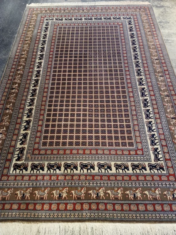 6' 00" x 9' 00" Wool & Silk Rug- 5842