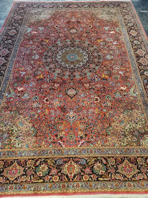 6' 10" x 9' 02" Vintage Persian Rug- 5463