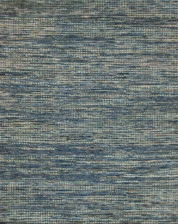 2' 00" x 3' 00" Wool Stone Blue Rug- 4945