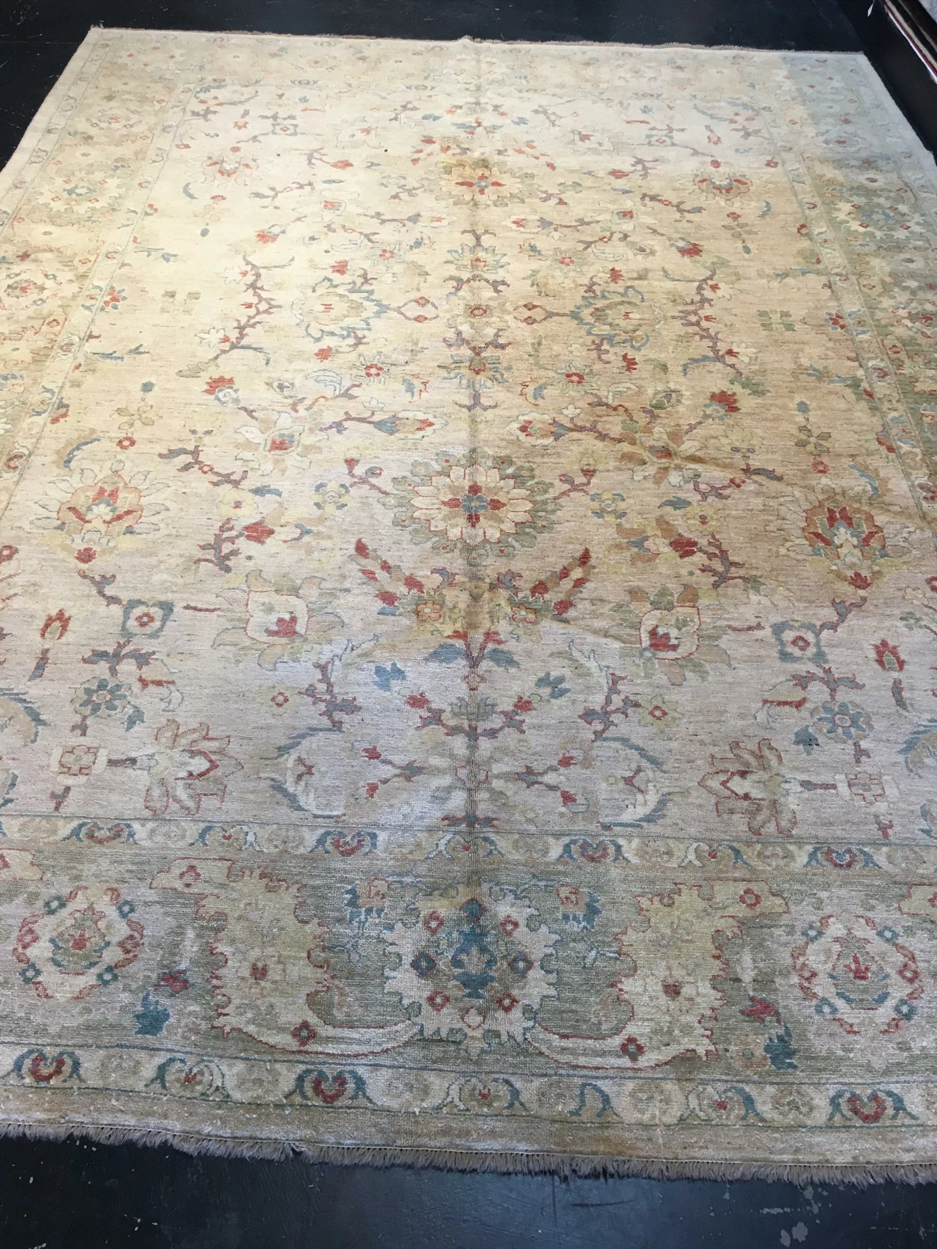 9' 04" x 12' 08" Wool Vintage Rug- 4908