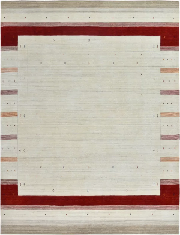 10' 02" x 13' 09" Wool Loom Rug Collection- 6079 - Image 2