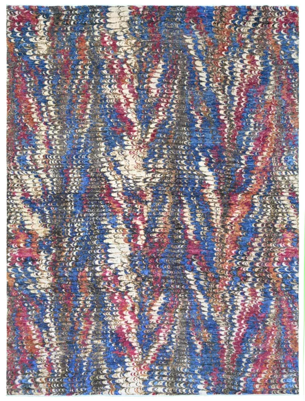 9' 01" x 12' 00" Indigo Collection Pakistani Rug